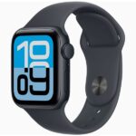 Apple Watch SE 3（GPSモデル）- 40mmミッドナイトアルミニウムケースとミッドナイトスポーツバンド - S/M