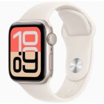 Apple Watch SE 3（GPSモデル）- 44mmスターライトアルミニウムケースとスターライトスポーツバンド - M/L